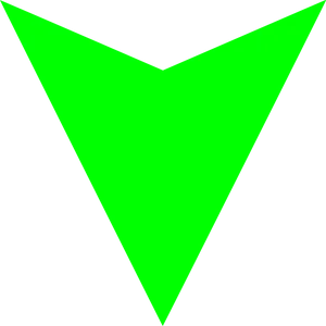 Green Arrow Down Icon PNG Image