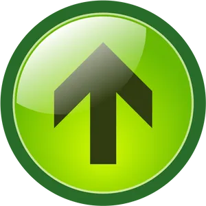 Green Arrow Up Icon PNG Image