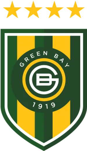 Green Bay Packers Logowith Stars PNG Image