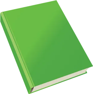 Green Blank Book Cover PNG Image