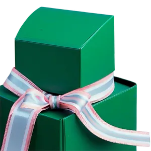 Green Box With Ribbon Png 23 PNG Image