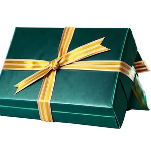 Green Box With Ribbon Png 89 PNG Image