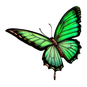 Green Butterfly In Grass Png 06202024 PNG Image