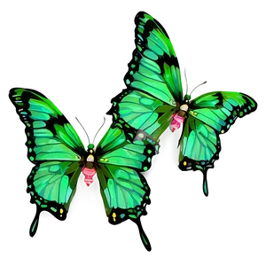 Green Butterfly On Flower Png 06202024 PNG Image