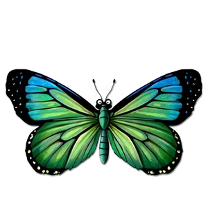 Green Butterfly Png Ucw77 PNG Image