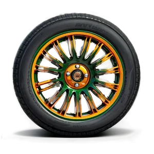 Green Car Wheel Png Xcy11 PNG Image