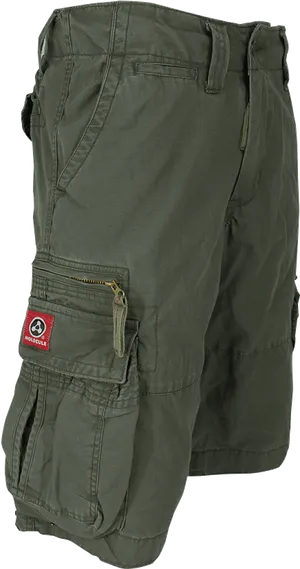 Green Cargo Shorts PNG Image