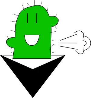 Green_ Character_ Farting_ Illustration.png PNG Image