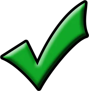 Green Check Mark Graphic PNG Image