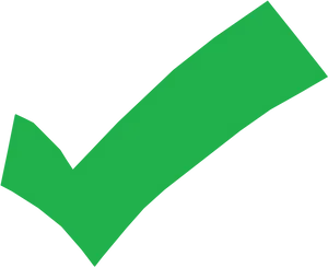 Green Check Mark Graphic PNG Image