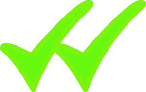 Green Check Mark Graphic PNG Image