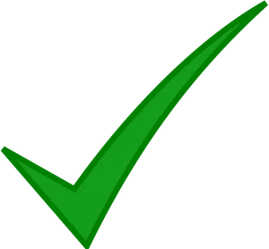 Green Check Mark Graphic PNG Image