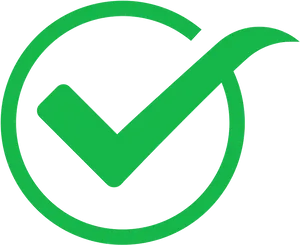 Green Check Mark Graphic PNG Image