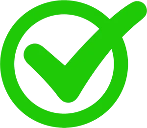 Green Check Mark Graphic PNG Image