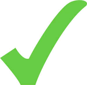 Green Check Mark Graphic PNG Image