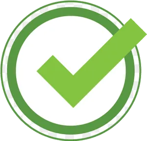 Green Check Mark Icon PNG Image