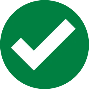 Green Check Mark Icon PNG Image