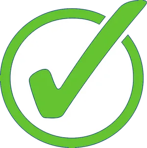 Green Check Mark Icon PNG Image