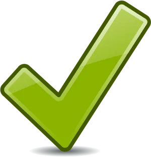 Green Check Mark Icon PNG Image