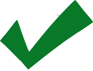 Green Check Markon Black Background PNG Image