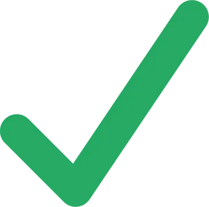 Green Checkmark Graphic PNG Image