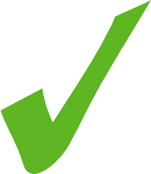 Green Checkmark Graphic PNG Image