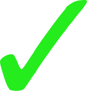 Green Checkmark Graphic PNG Image