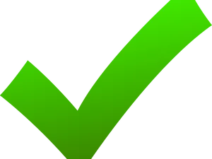 Green Checkmark Graphic PNG Image