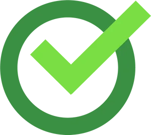 Green Checkmark Graphic PNG Image