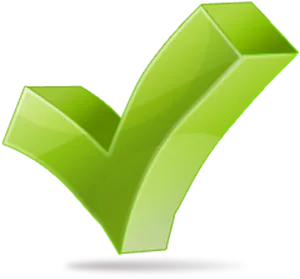 Green Checkmark Graphic PNG Image