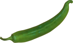 Green Chili Pepper PNG Image