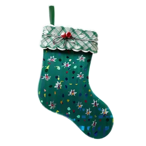 Green Christmas Stocking Png Jix27 PNG Image