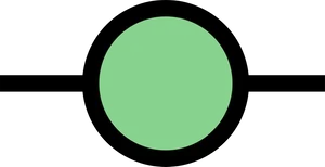 Green Circle Black Outline PNG Image