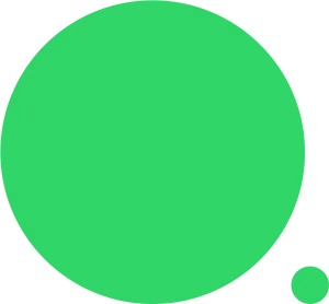 Green Circleson Black Background PNG Image