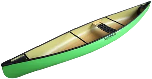 Green Clipper Canoe Isolated PNG