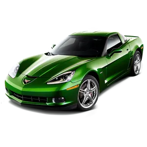 Green Corvette Png Ydw PNG Image