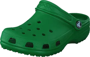 Green Crocs Classic Clog PNG Image