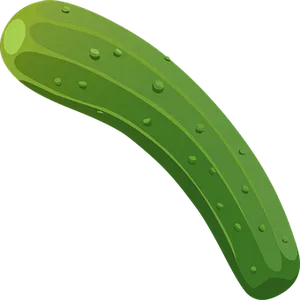 Green Cucumber Illustration PNG Image