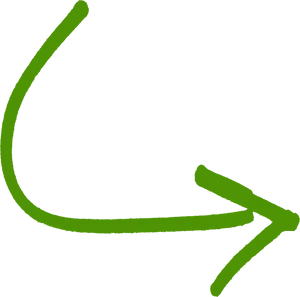 Green Curved Arrow PNG Image