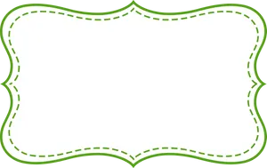 Green Decorative Frame Template PNG Image