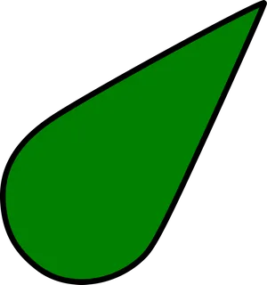 Green Drop Icon PNG Image