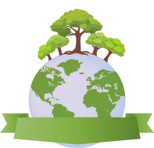 Green Earth Conservation PNG Image