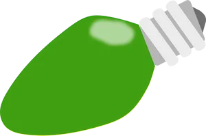 Green Energy Saving Light Bulb PNG Image