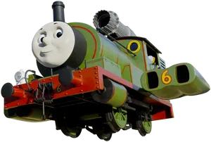 Green Engine Number6 PNG Image