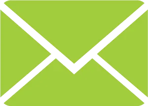 Green Envelope Icon PNG Image