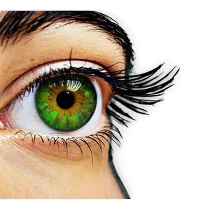 Green Eye With Long Lashes Png 81 PNG Image