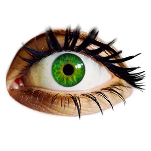 Green Eye With Long Lashes Png Ivl PNG Image