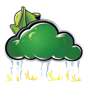 Green Fart Cloud Graphic Png 76 PNG Image