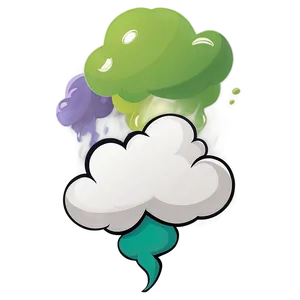 Green Fart Cloud Graphic Png Efd41 PNG Image