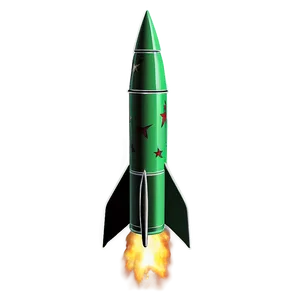 Green Firework Rocket Png Rce18 PNG Image